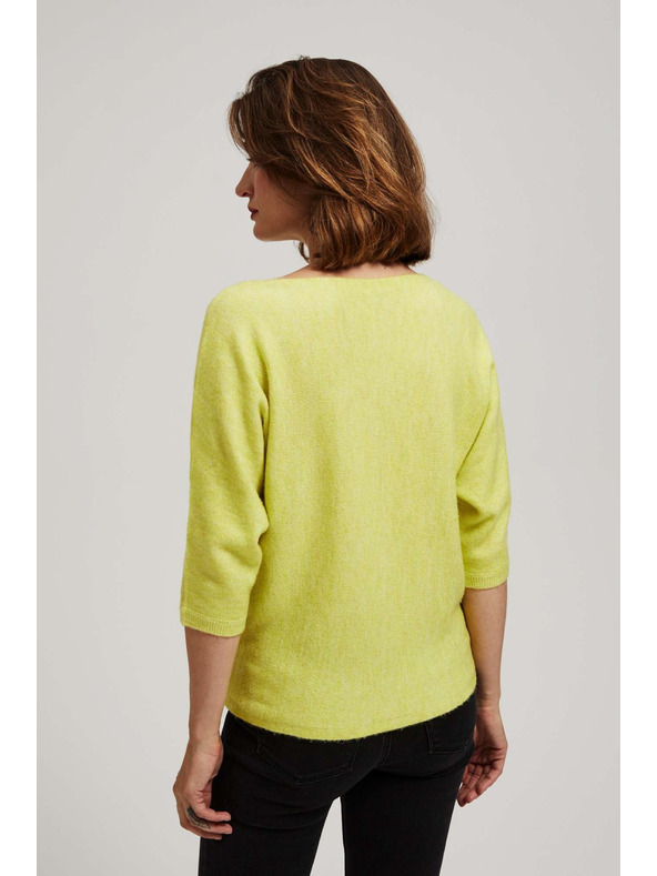 Moodo Limetkin pulover s 3/4 rokavi Moodo