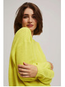 Moodo Limetkin pulover z okroglim izrezom Moodo