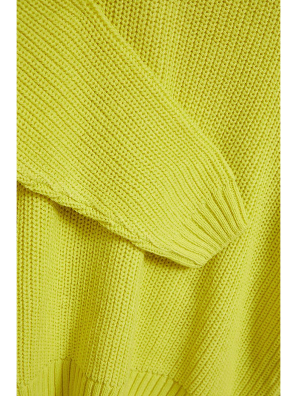 Moodo Limetkin pulover z okroglim izrezom Moodo