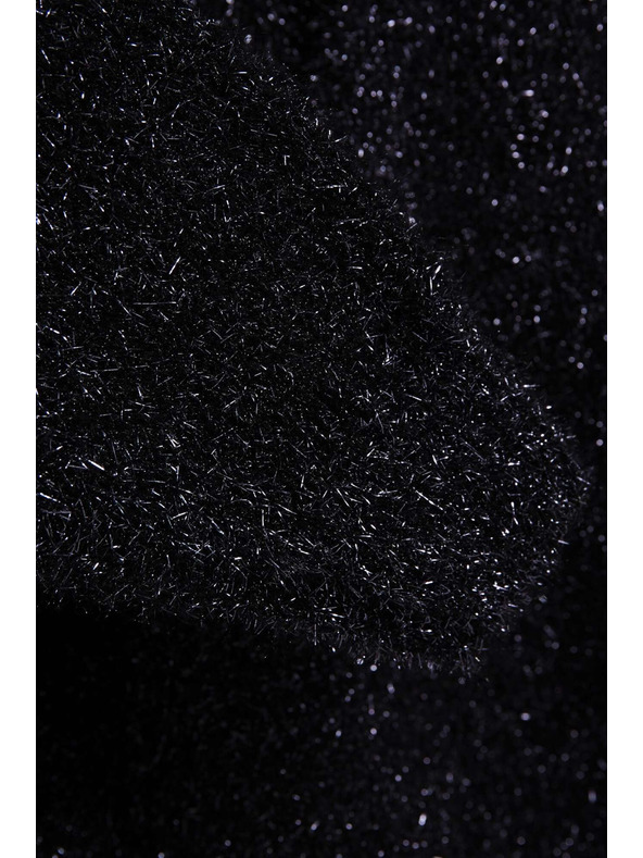 Moodo Pulover z V-izrezom in metalnim nitkom Moodo