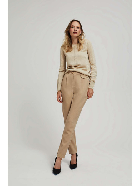 Moodo Pulover z čipkastim okrasjem Moodo