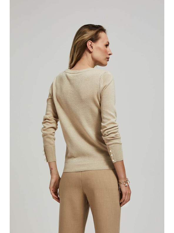 Moodo Pulover z čipkastim okrasjem Moodo