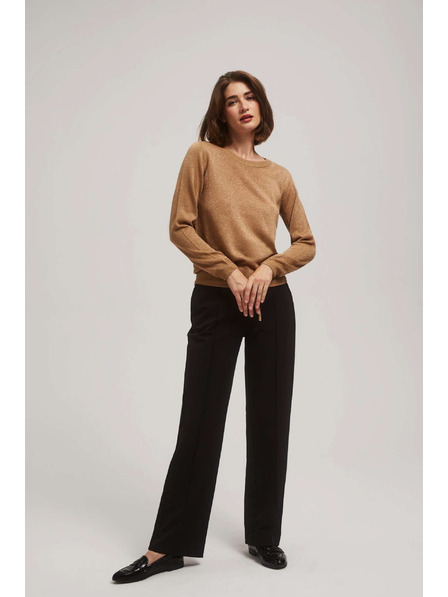 Moodo Pulover z metalnim vlaknom in vezavo Moodo