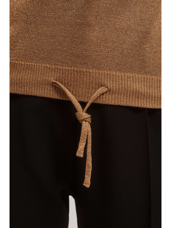 Moodo Pulover z metalnim vlaknom in vezavo Moodo