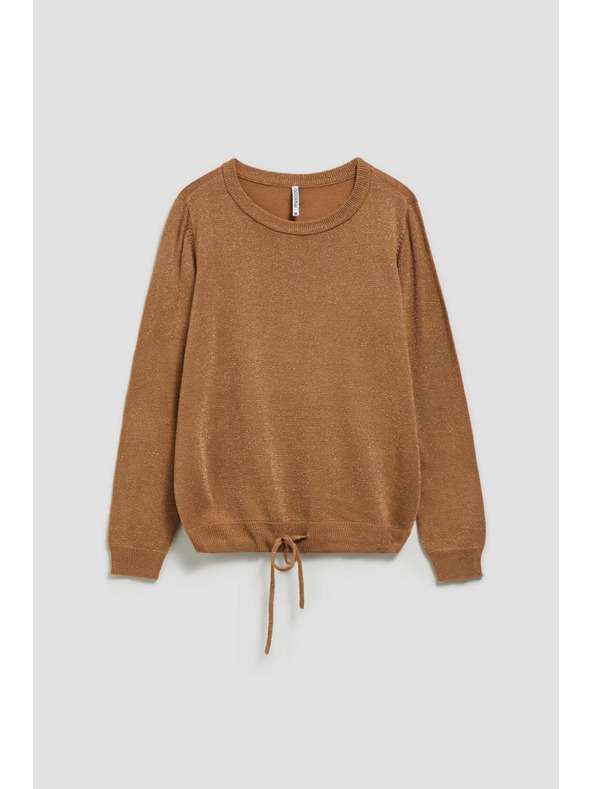 Moodo Pulover z metalnim vlaknom in vezavo Moodo