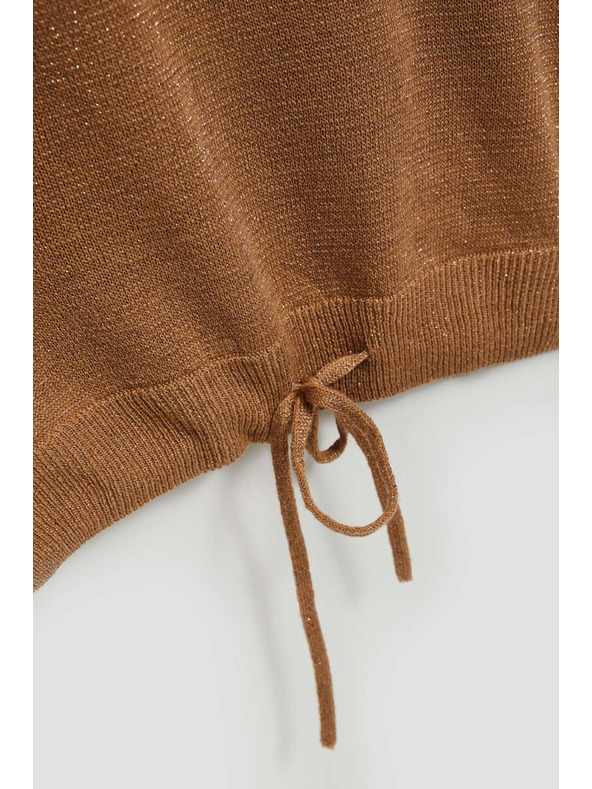 Moodo Pulover z metalnim vlaknom in vezavo Moodo