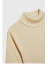 Moodo Pulover z ovratnikom, okrašen z metalnim nitkom bisernih odtenkov Moodo