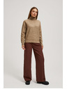 Moodo Pulover z ovratnikom bež Moodo