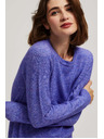 Moodo Pulover z vezavo vijolični Moodo