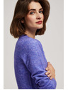 Moodo Pulover z vezavo vijolični Moodo