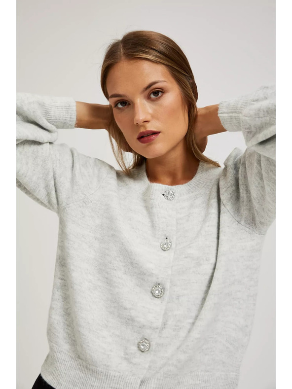 Moodo Kardigan z okrasnimi gumbi Moodo