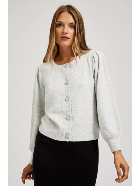 Moodo Kardigan z okrasnimi gumbi Moodo