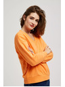 Moodo Bluza z V-izrezom oranžna Moodo
