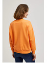 Moodo Bluza z V-izrezom oranžna Moodo