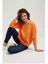 Moodo Bluza z V-izrezom oranžna Moodo