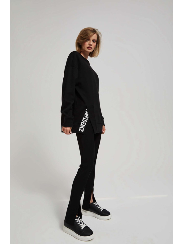 Moodo Oversized pulover z napisom Moodo