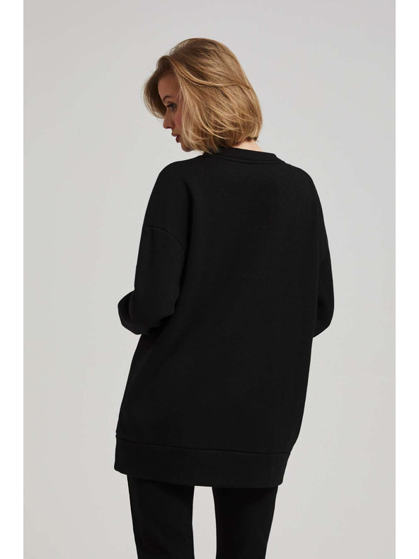 Moodo Oversized pulover z napisom Moodo