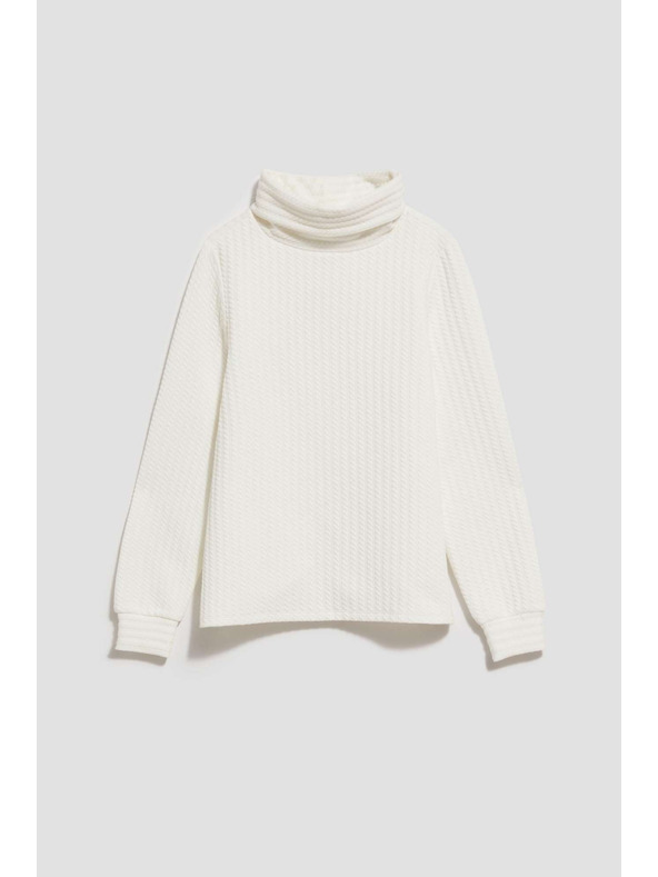 Moodo Pulover s široko ovratnico bisernih odtenkov Moodo