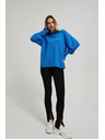 Moodo Bluza z napihnjenimi rokavi azurna Moodo