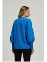 Moodo Bluza z napihnjenimi rokavi azurna Moodo