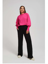 Moodo Bluza z napihnjenimi rokavi fuksija Moodo