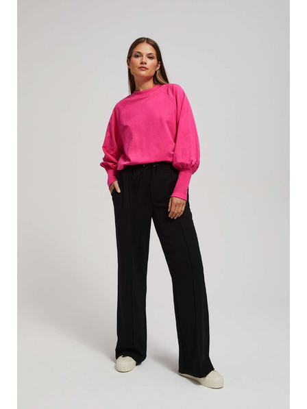 Moodo Bluza z napihnjenimi rokavi fuksija Moodo