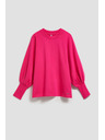 Moodo Bluza z napihnjenimi rokavi fuksija Moodo