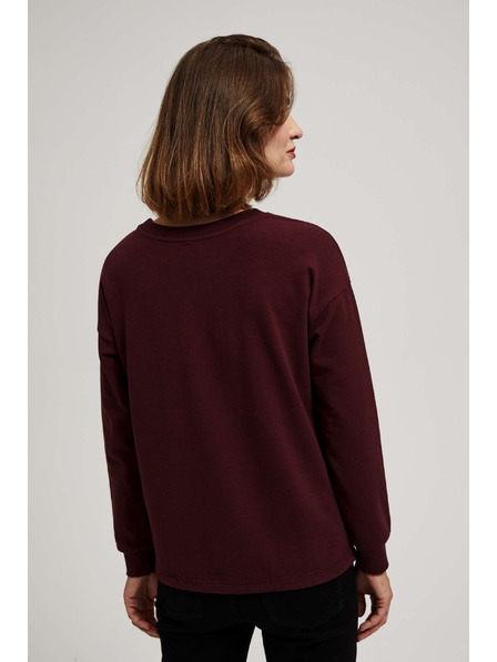 Moodo Preprosta hoodie s tiskom Moodo