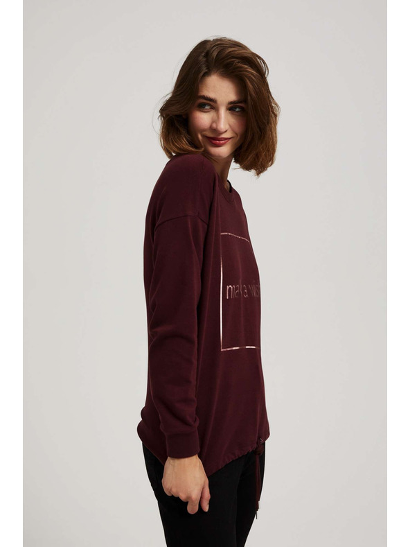 Moodo Preprosta hoodie s tiskom Moodo