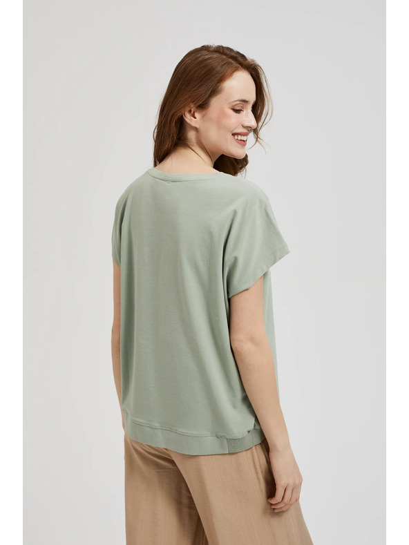 Moodo Olivna bluza s tiskom Moodo