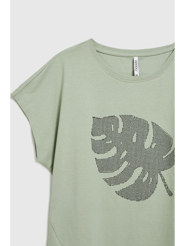 Moodo Olivna bluza s tiskom Moodo