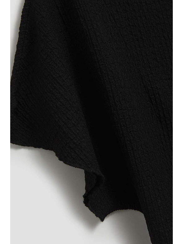 Moodo Elegantna črna bluza s širokimi rokavi Moodo