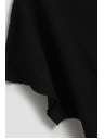 Moodo Elegantna črna bluza s širokimi rokavi Moodo