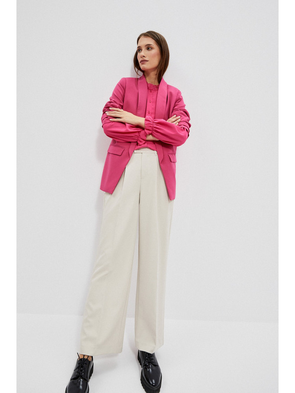 Moodo Gladko rožnato suknjič Moodo