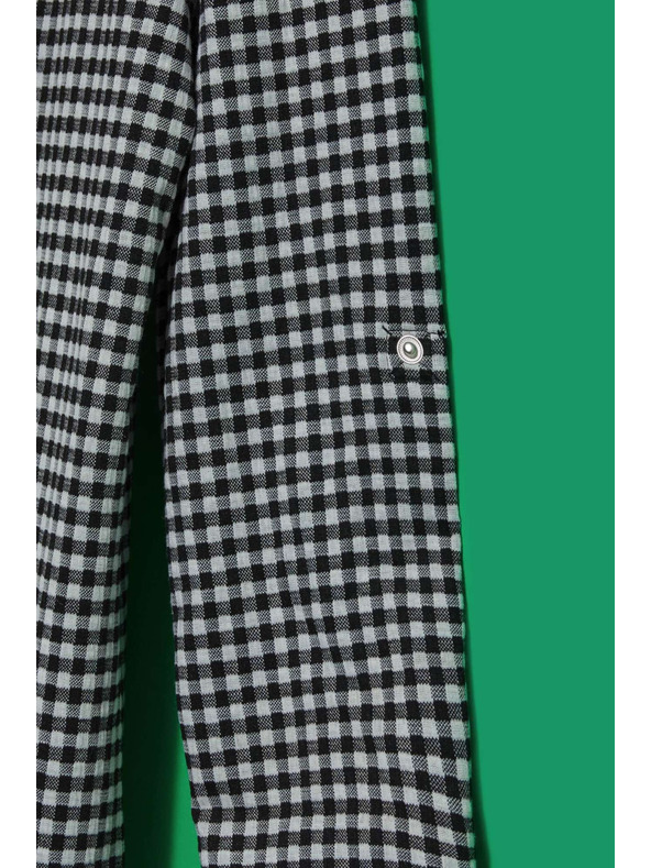 Moodo Črno-belo nežno karirasto suknjič Moodo