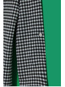 Moodo Črno-belo nežno karirasto suknjič Moodo