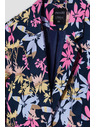 Moodo Enostranski blazer z rastlinskim tiskom Moodo