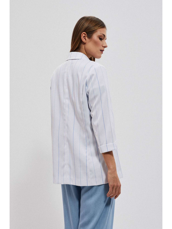 Moodo Belo prugasto suknjič Moodo