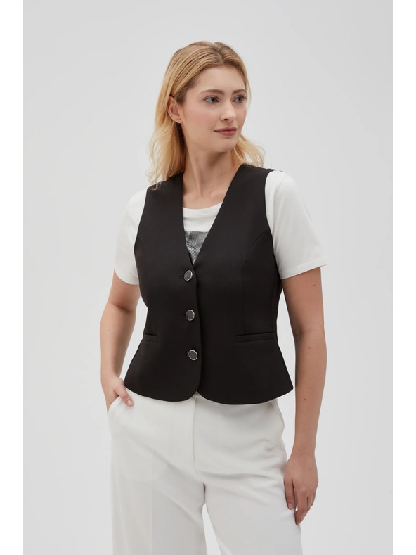 Moodo Črn svečani telovnik Moodo