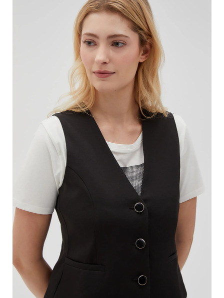 Moodo Črn svečani telovnik Moodo