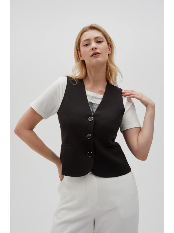 Moodo Črn svečani telovnik Moodo