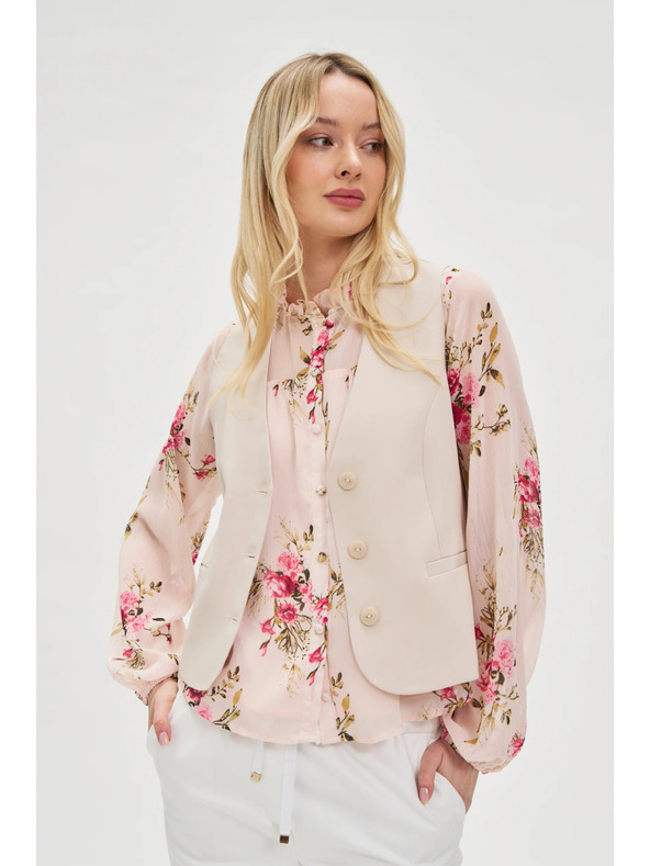 Moodo Eleganten bež telovnik Moodo