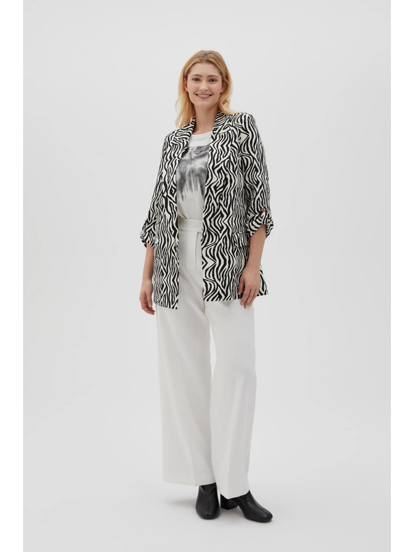 Moodo Vzorčast suknjič bež Moodo