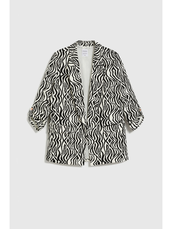 Moodo Vzorčast suknjič bež Moodo