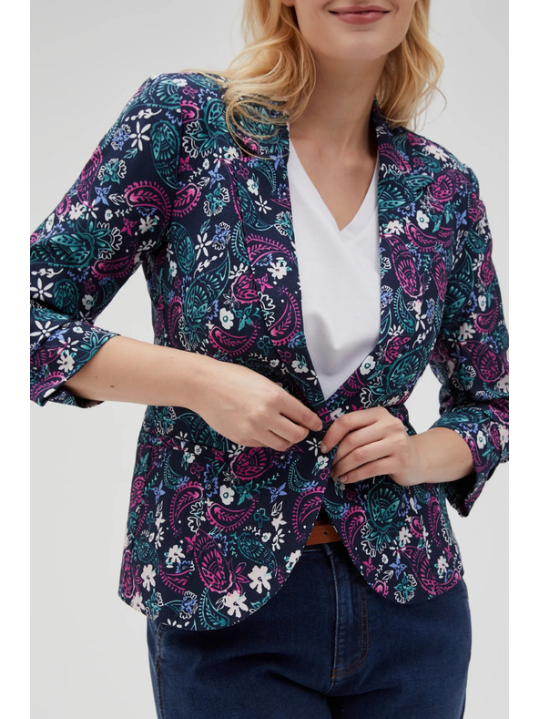 Moodo Suknjič s 3/4 rokavi temno moder Moodo