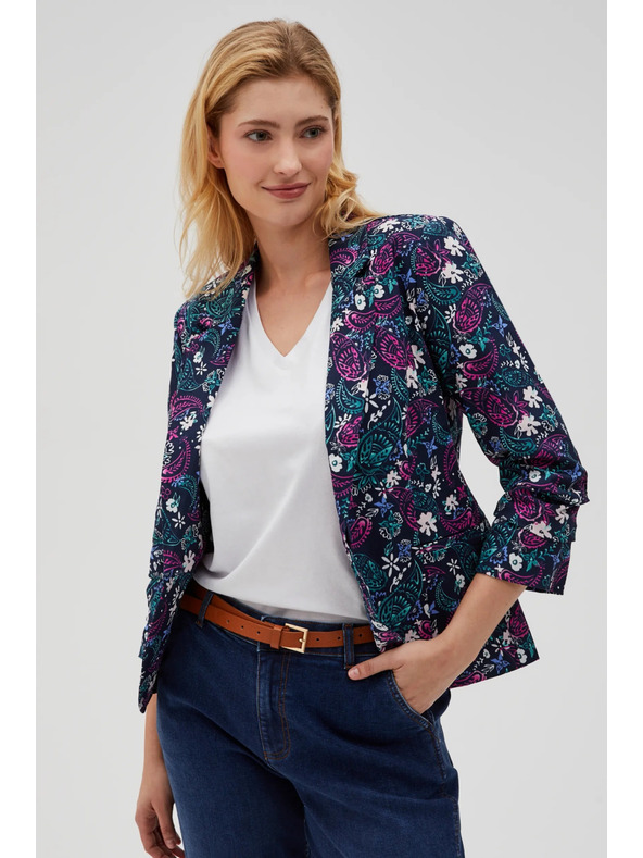 Moodo Suknjič s 3/4 rokavi temno moder Moodo