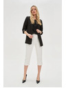 Moodo Suknjič z nagubanimi 3/4 rokavi črn Moodo