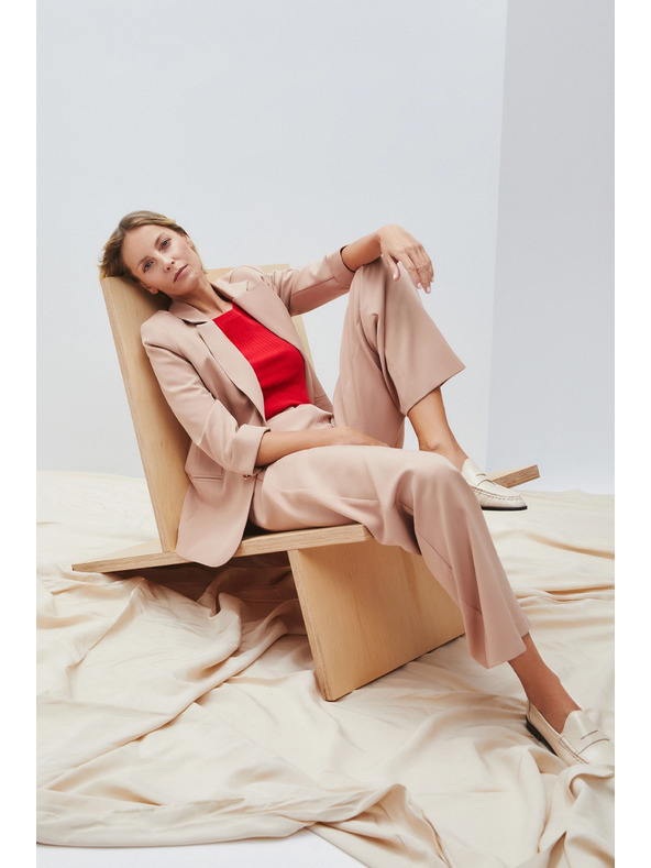 Moodo Suknjič s 3/4 rokavi bež Moodo