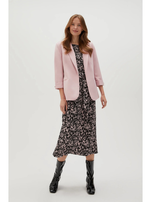 Moodo Suknjič s 3/4 rokavi rožnat Moodo