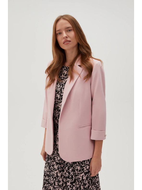 Moodo Suknjič s 3/4 rokavi rožnat Moodo